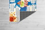 Conceptum Alfombra de pasillo ELS610 Multicolor 80 x 150 cm